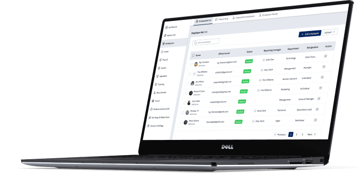 HRMS software for companies in Nigeria dashboard interface